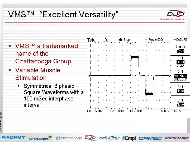 VMS™ “Excellent Versatility” § VMS™ a trademarked name of the Chattanooga Group § Variable