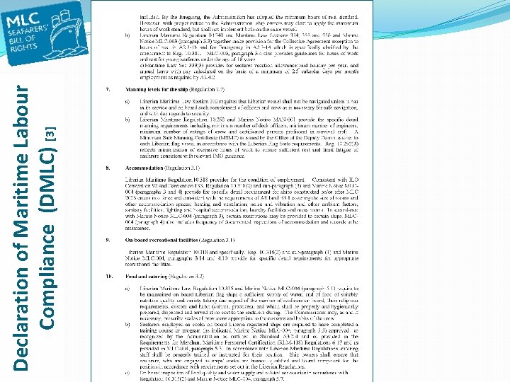 Declaration of Maritime Labour Compliance (DMLC) [3] 
