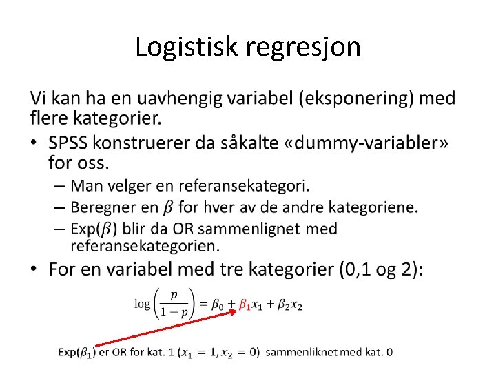 Logistisk regresjon • 