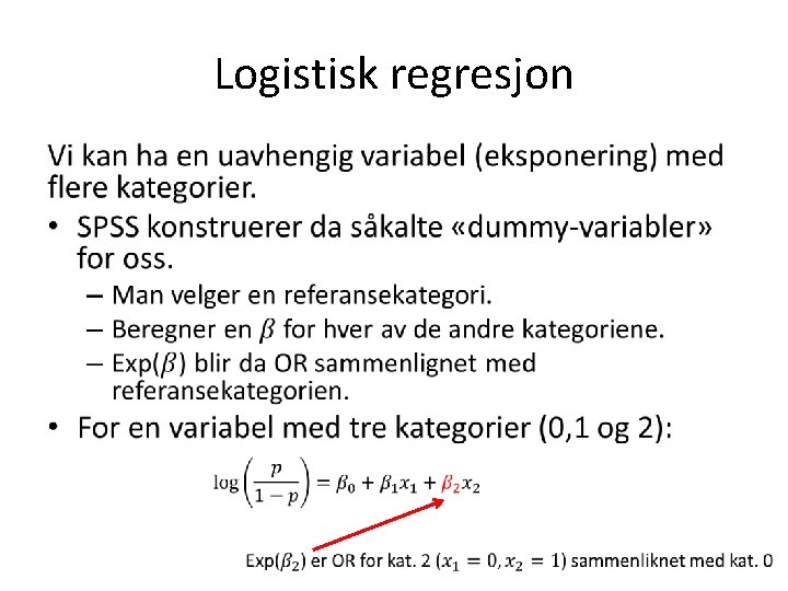 Logistisk regresjon • 