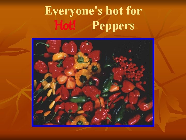 Everyone's hot for Hot! Peppers 
