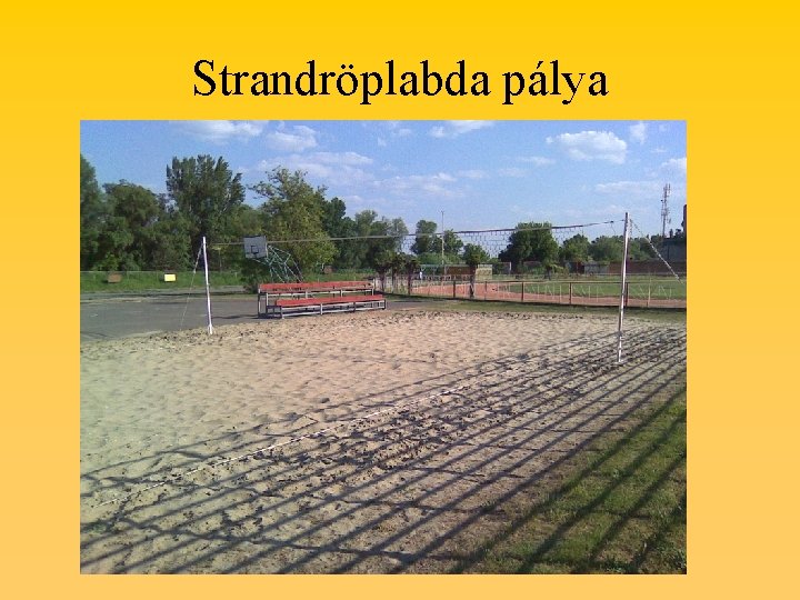 Strandröplabda pálya 