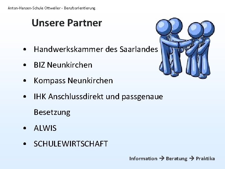 Anton-Hansen-Schule Ottweiler - Berufsorientierung Unsere Partner • Handwerkskammer des Saarlandes • BIZ Neunkirchen •