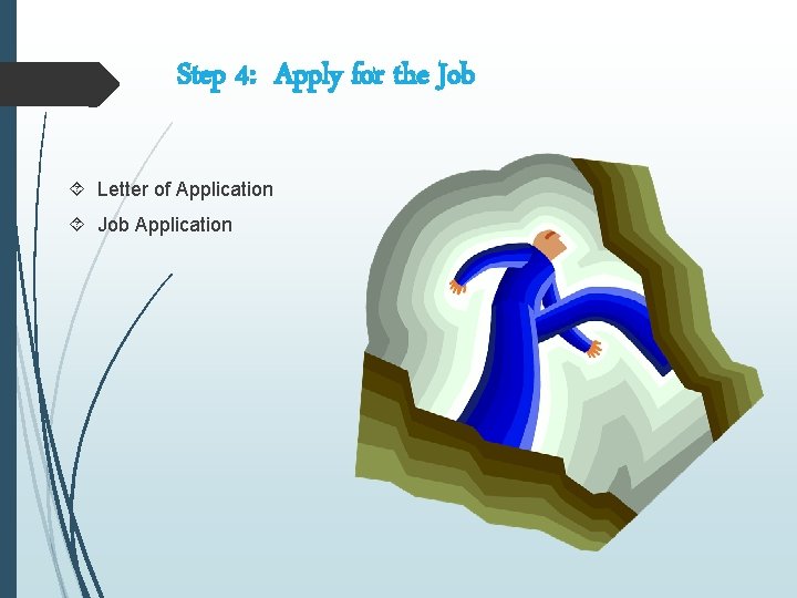 Step 4: Apply for the Job Letter of Application Job Application 