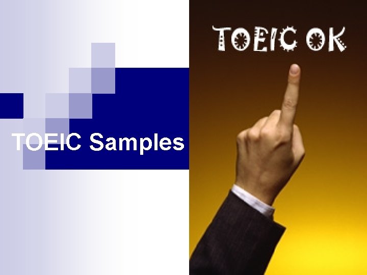 TOEIC Samples 