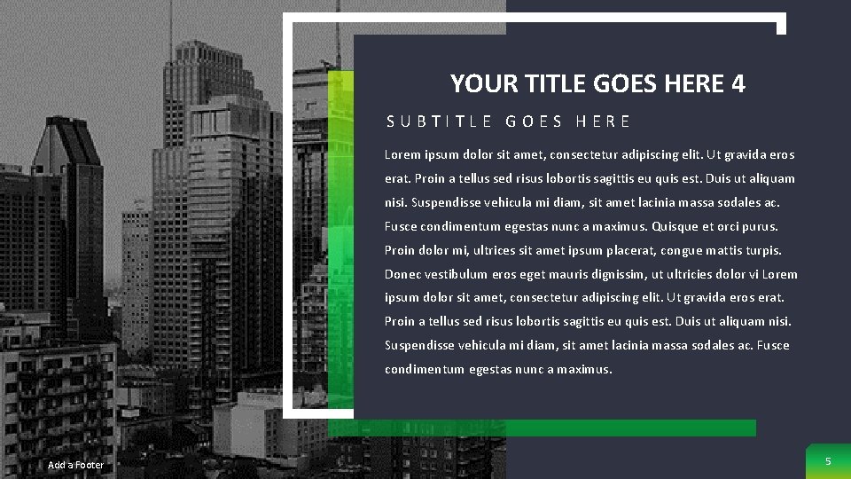 YOUR TITLE GOES HERE 4 SUBTITLE GOES HERE Lorem ipsum dolor sit amet, consectetur YOUR TITLE GOES HERE 4 SUBTITLE GOES HERE Lorem ipsum dolor sit amet, consectetur