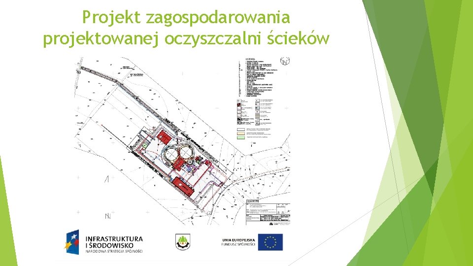 Projekt zagospodarowania projektowanej oczyszczalni ścieków 