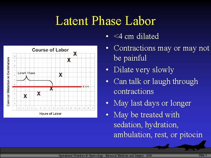 Latent Phase Labor • <4 cm dilated • Contractions may or may not be