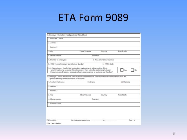 ETA Form 9089 18 