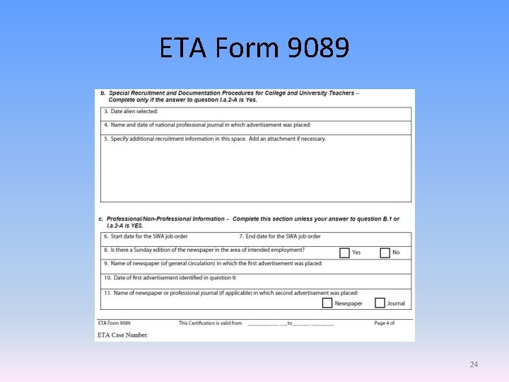 ETA Form 9089 24 