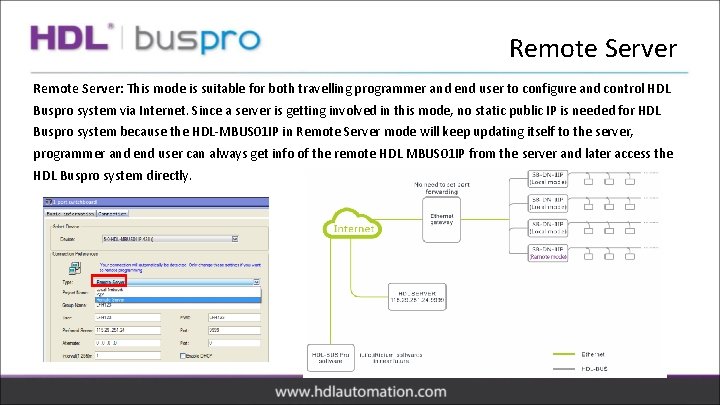 Remote Server: This mode is suitable for both travelling programmer and end user to