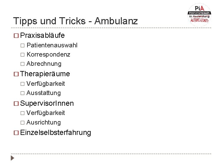 Tipps und Tricks - Ambulanz � Praxisabläufe Patientenauswahl � Korrespondenz � Abrechnung � �