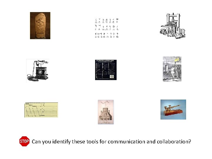 Can you identify these tools for communication and collaboration? 