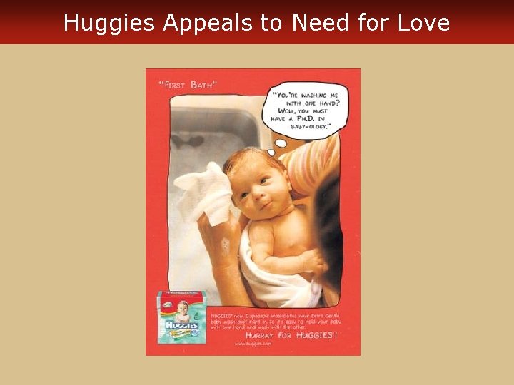 Huggies Appeals to Need for Love 