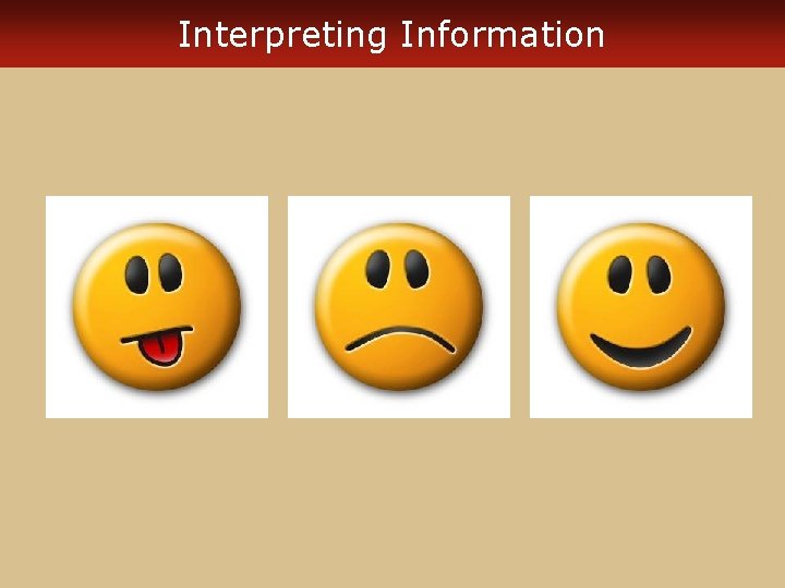 Interpreting Information 