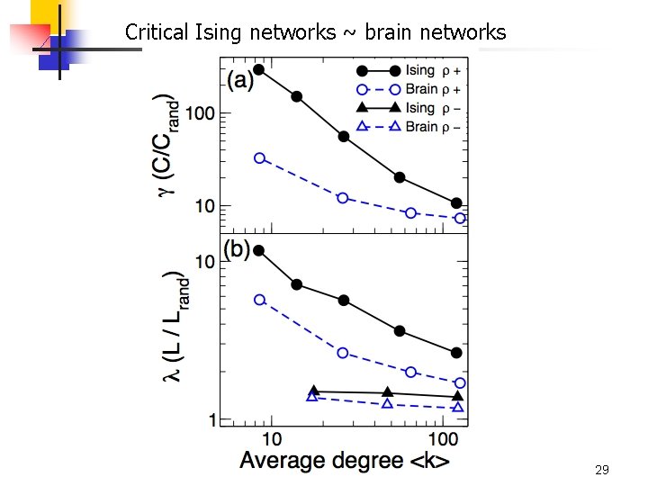 Critical Ising networks ~ brain networks 29 