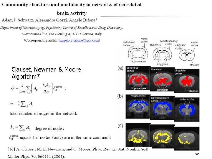 Clauset, Newman & Moore Algorithm* 38 