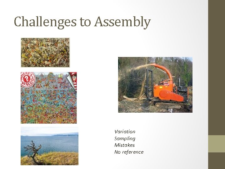 Challenges to Assembly Variation Sampling Mistakes No reference 