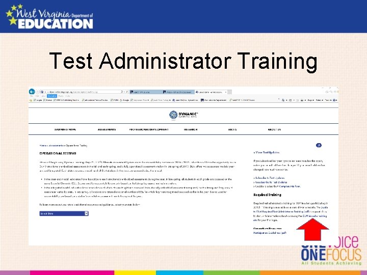 Test Administrator Training 