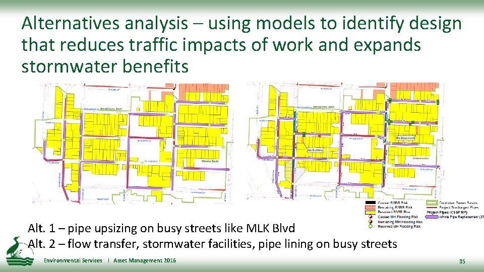 Alternatives analysis – using models to identify design that reduces traffic impacts of work