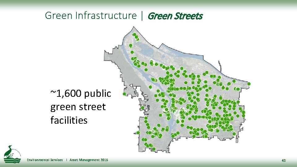 Green Infrastructure | Green Streets ~1, 600 public green street facilities Environmental Services l