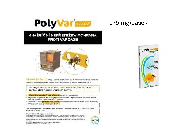 275 mg/pásek 