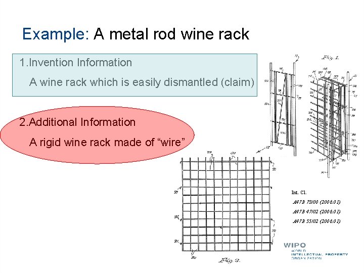 Example: A metal rod wine rack 1. Invention Information A wine rack which is