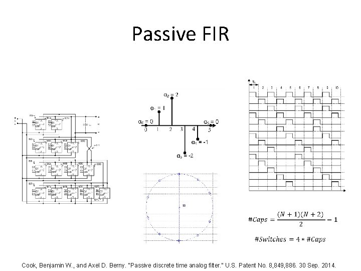 Passive FIR Cook, Benjamin W. , and Axel D. Berny. "Passive discrete time analog