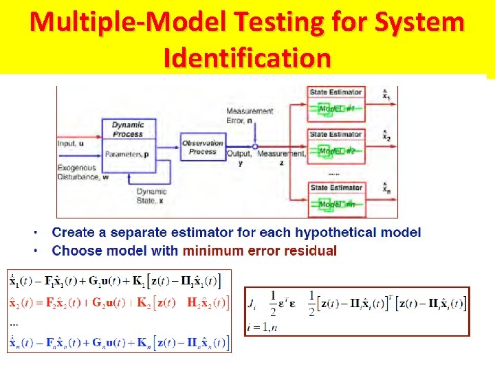 Multiple-Model Testing for System Identification 
