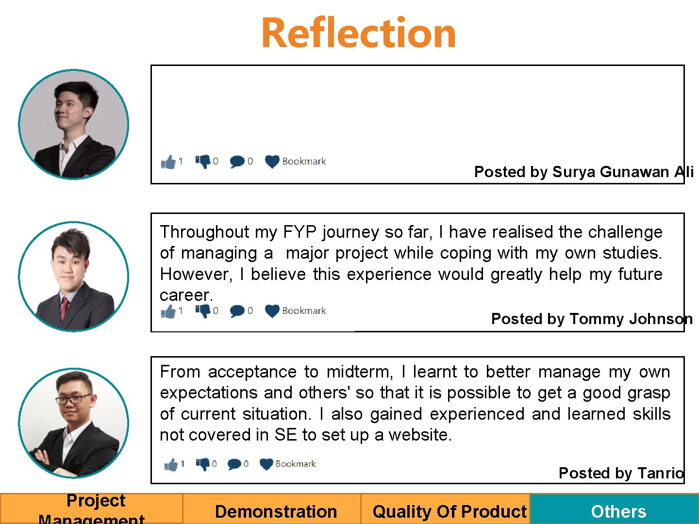 Reflection Posted by Surya Gunawan Ali Throughout my FYP journey so far, I have