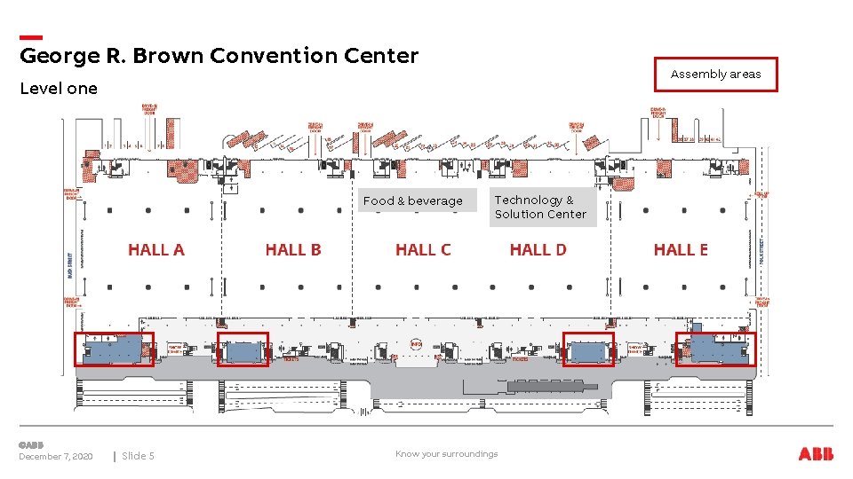 George R. Brown Convention Center Assembly areas Level one Food & beverage December 7,