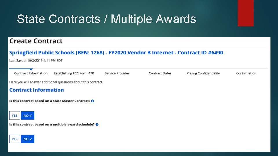 State Contracts / Multiple Awards 
