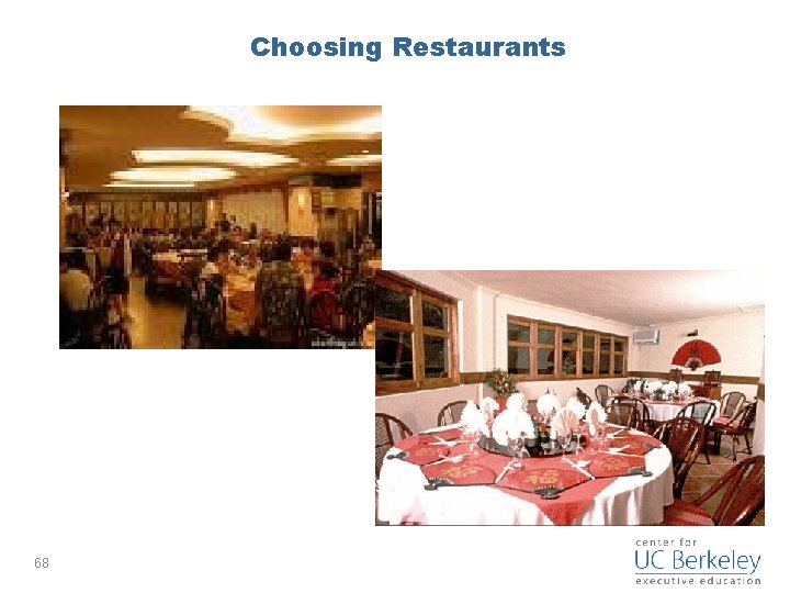 Choosing Restaurants 68 