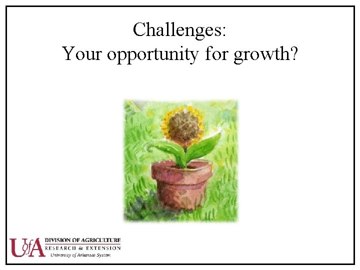 Challenges: Your opportunity for growth? 