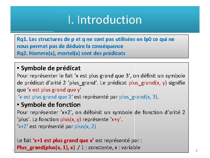 I. Introduction Rq 1. Les structures de p et q ne sont pas utilisées