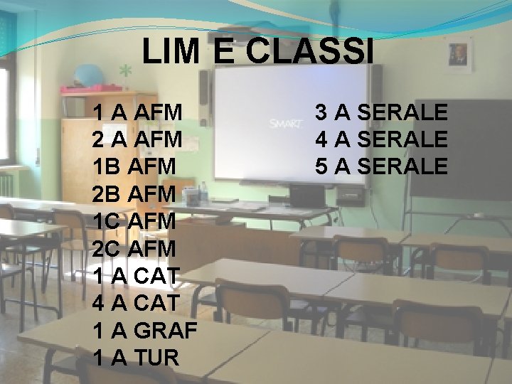 LIM E CLASSI 1 A AFM 2 A AFM 1 B AFM 2 B