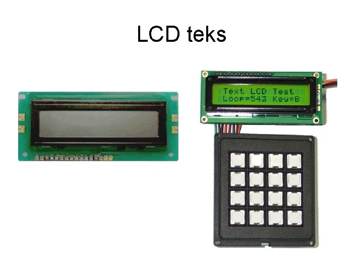 LCD teks 