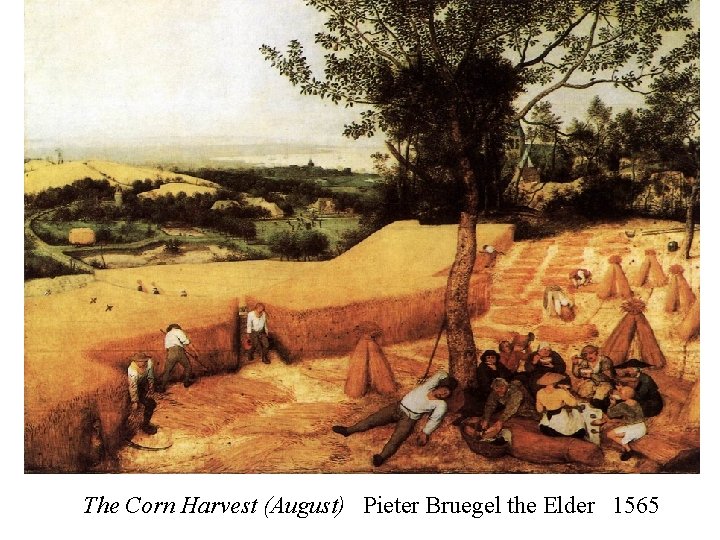 The Corn Harvest (August) Pieter Bruegel the Elder 1565 