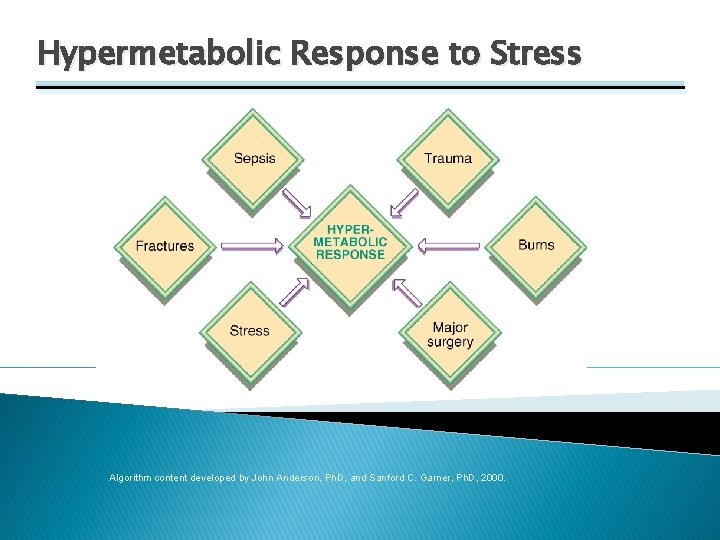 Hypermetabolic Response to Stress Algorithm content developed by John Anderson, Ph. D, and Sanford