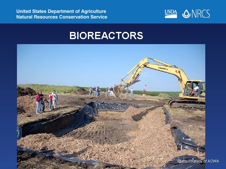 BIOREACTORS Photo courtesy of ACWA 