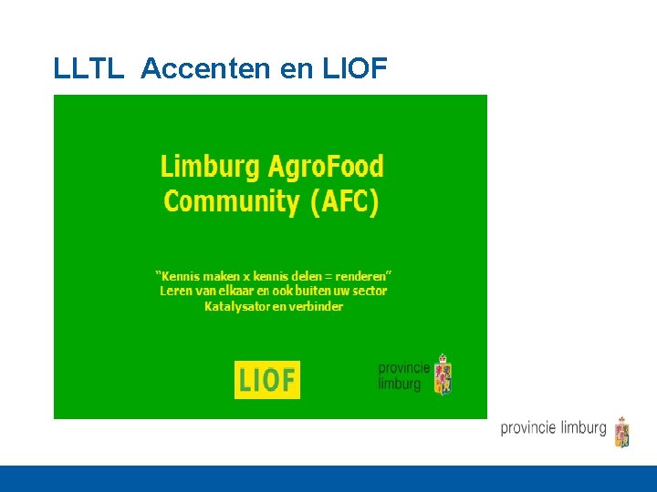 LLTL Accenten en LIOF 