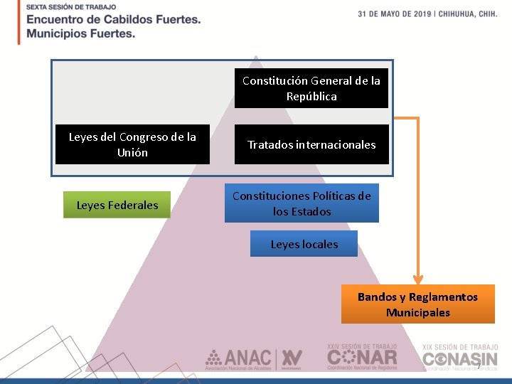 Constitución General de la República Leyes del Congreso de la Unión Leyes Federales Tratados