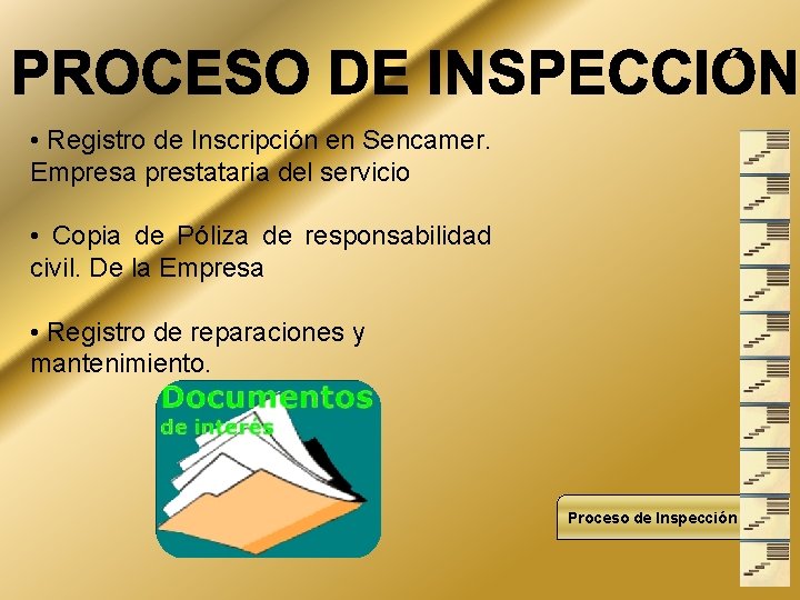  • Registro de Inscripción en Sencamer. Empresa prestataria del servicio • Copia de