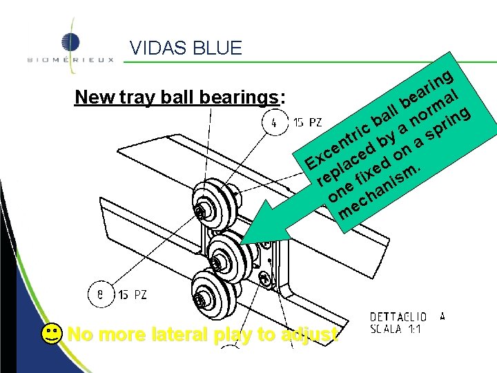 VIDAS BLUE New tray ball bearings: g n i ar al e b rm