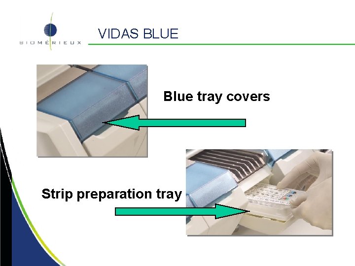 VIDAS BLUE Blue tray covers Strip preparation tray VIDAS BLUE Blue tray covers Strip preparation tray