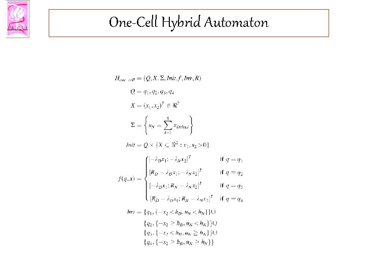 One-Cell Hybrid Automaton 