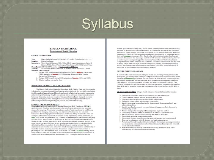 Syllabus 