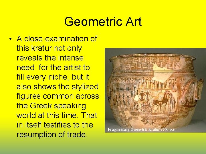 Geometric Art • A close examination of this kratur not only reveals the intense