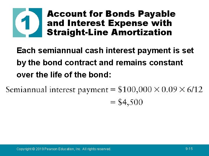 1 Account for Bonds Payable and Interest Expense with Straight-Line Amortization Each semiannual cash