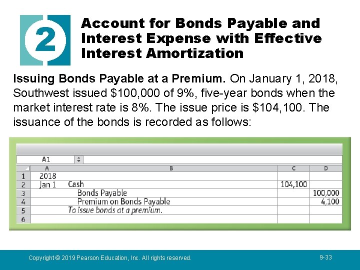 2 Account for Bonds Payable and Interest Expense with Effective Interest Amortization Issuing Bonds